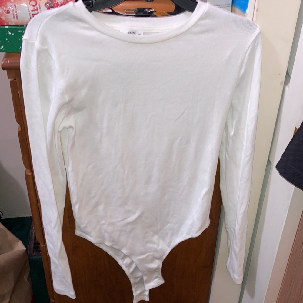 White Long Sleeve Bodysuit